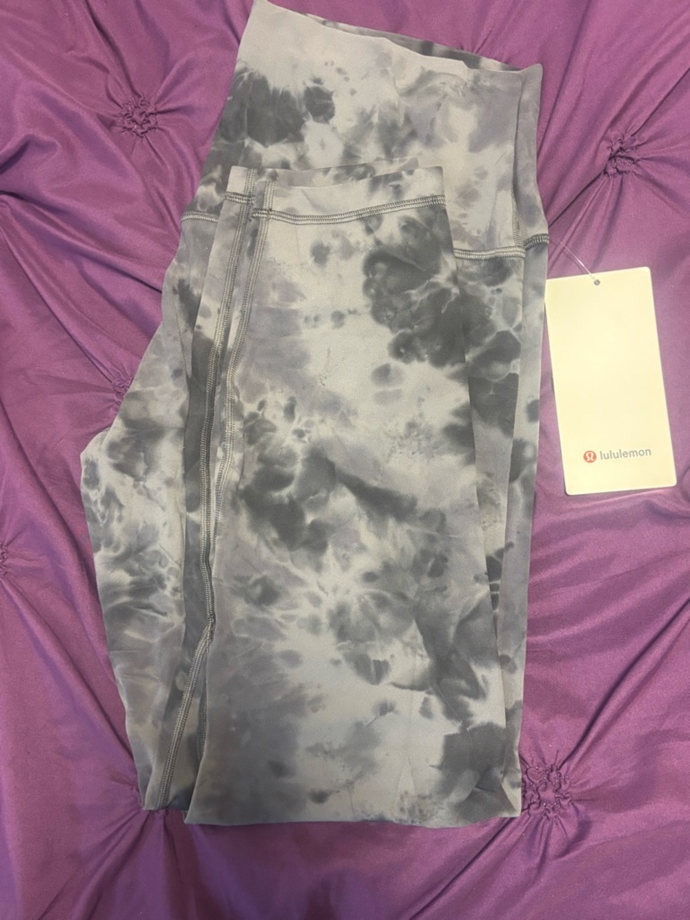 lululemon athletica Gray Tie-Dye High-Rise Leggings